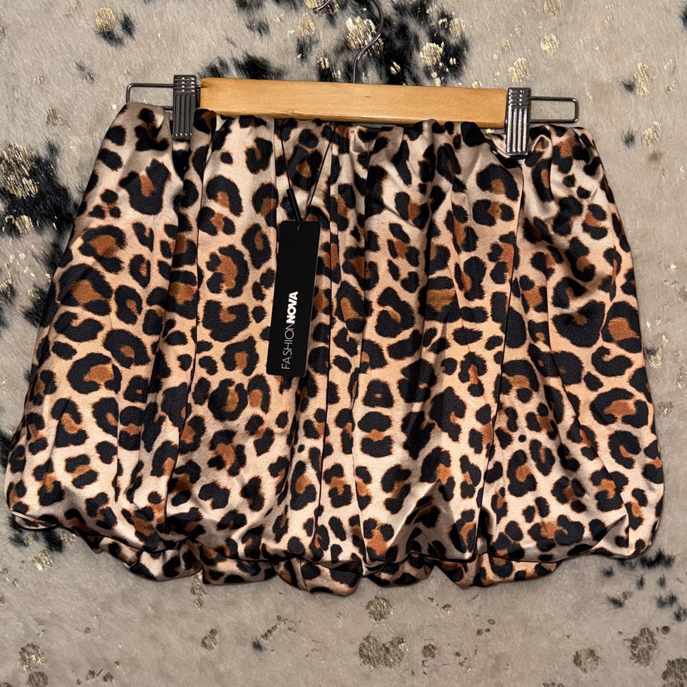 Fashion Nova Animal Print Mini Skirt